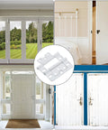 Ten Pack White 3 Inch Non Mortise Shutter Hinges For Screen Doors And Cabinets Easy To Install With Screws Included