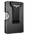 Ultra Slim Hinged Metal Wallet For Men With RFID Blocking, Holds 20 Cards And Cash, Durable Aluminum Build, Money Clip