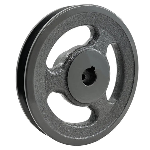 Cast Iron Belt Pulley One Groove For Five Eighths Inch Bore And Four Point Nine Five Inch Outer Diameter For V Belt Section A AX 3L 4L Motor Pulley Premium Grade For Industrial Use