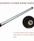 Heavy Duty Pneumatic Cylinder Air Cylinder Aluminum Alloy Magnetic Stroke Dual Action 40mm Bore 800mm Stroke with buffer screws