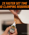 Person applying Ultimate Clear Super Glue 15 Grams Heavy Duty Fast Set Bond for Quick Fixes and Home Repairs with Anti Clog Cap.