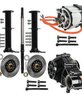 72V 1500W Brushless Motor Kit with 16T Differential Gearbox and Rear Axle for Go Karts ATVs Electric Trikes