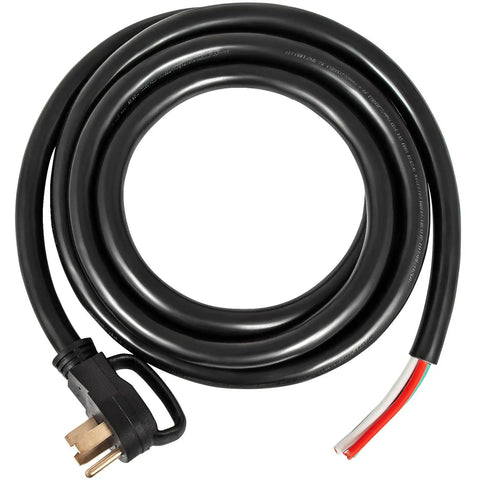 Rock Solid 25 Foot 50 Amp Generator Extension Cord With Nema 14 50P To Raw End Wire for RV trailers and generators.