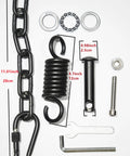 Egg Chair Hanging Kit With Springs Pins Plugs And Snap Hooks For Outdoor Swing Hardware 550 Lbs Capacity components