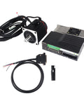AC Servo Motor Kit 220V 3000RPM With 17 Bit Encoder RS485 Driver Controller For CNC Machines 750W Without Brake, cables and components shown