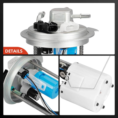 Electric Fuel Pump Module Assembly With Sending Unit For GMC Sierra 1500 And Chevrolet Silverado 1500 2010-2013 4.8L 5.3L 6.2L Drop In Replacement Fuel Tank Pump components detail view.