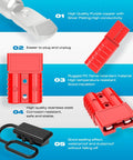 Anderson Quick Connect 120A Red Plug Kit for 2-6 AWG Battery Cables, rugged design with conductive silver plating components