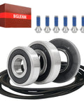 Heavy Duty Washer Tub Seal Bearing Kit For Samsung And Kenmore Front Loaders DC69-00804A includes bearings, seals, screws, and gasket.