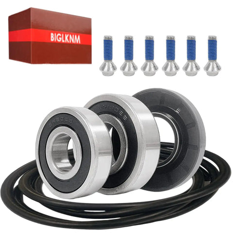 Heavy Duty Washer Tub Seal Bearing Kit For Samsung And Kenmore Front Loaders DC69-00804A includes bearings, seals, screws, and gasket.