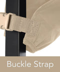 Close-up of buckle strap on Ping Pong Table Cover For Indoor And Outdoor Use, Heavy Duty Vinyl With Soft Lining, Water Resistant