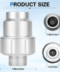 Inline 85470 Washing Machine Water Filter With Replacement Filter dimensions and design details.