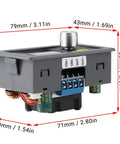Reliable Adjustable DC Buck Boost Converter Boasting Smooth Step Up Down Switching And Zero Fuss Voltage Control for quick mods, 79x43mm.