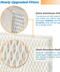 4 Pack WF813 Humidifier Filter Replacement, aluminum foil detail and hydrophilic fabric mesh design for long-lasting use