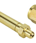 Nut and Nipple Replacement Kit For Nitrous Oxide Regulators With Filter, brass nipple 3.5 inch, nut for 1/4 inch NPT thread
