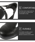 Close-up of Heavy Duty Steel Toe Cap Safety Shoe Covers With Leather Overshoes, showcasing durability and comfort features.
