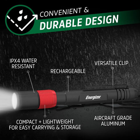 Rechargeable Pen Light Flashlight X 400 Tiny But Mighty Pocket Size Workhorse Ultra Bright LED IPX4 Water Resistant Lightweight and Durable