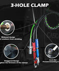 3-hole clamp system on 12 Ft 3 In 1 Air Line Kit For Semi Truck With Air Hoses And Power Line Gladhands Handles Holder.