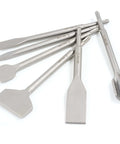 ZELCAN 6-piece SDS Plus chisel set with 40Cr steel shanks, assorted masonry chisels