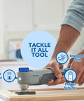 12V Brushless Cordless Oscillating Multi Tool with ergonomic grip and LED light for smooth cutting and sanding. Knock Out Any Weekend Upgrade Without Breaking A Sweat Grabbing This 12V Brushless Cordless Oscillating Multi Tool Featuring Smart App Selector And Quick Accessories For Smooth Cutting Sanding And Demo Work.