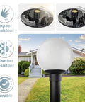 Spring Wing Clamp Hardware Kit For Post Top Replacement, showing outdoor lamp post globe and impact-resistant features
