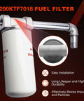 Heavy Duty Fuel Filter Spin On Particulate Replacement For Transfer Pumps 18 GPM 50 PSI with 1200KTG9075 head elbow