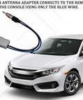 Plug And Play Car Stereo Wiring Harness Kit With Antenna Connector and Steering Wheel Control Adapter for Nissan 2007 2019 Infiniti 2008 2013 and Subaru 2008 2013 Aftermarket Radio Install Anti Interference Design For Clear Stable Audio System antenna wire in front of a car