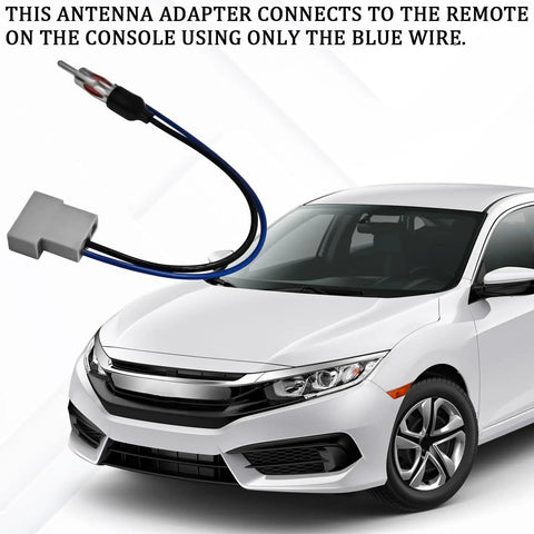 Plug And Play Car Stereo Wiring Harness Kit With Antenna Connector and Steering Wheel Control Adapter for Nissan 2007 2019 Infiniti 2008 2013 and Subaru 2008 2013 Aftermarket Radio Install Anti Interference Design For Clear Stable Audio System antenna wire in front of a car