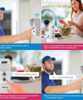 Easy Install Wireless Intercom Doorbell Chime For Home Expandable System With Indoor And Outdoor Transmitters In Use