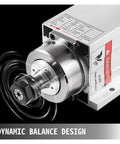 Top Shelf 4KW Air Cooled Spindle Motor With Er20 Er25 Collet For Cnc Milling And Engraving Machines 18000 Rpm close-up showing dynamic balance design.