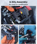 In situ assembly of Heavy Duty High Voltage Pyro Fuse Actuator Straight Drop In Hybrid Electric Battery Safety Cutoff Switch.