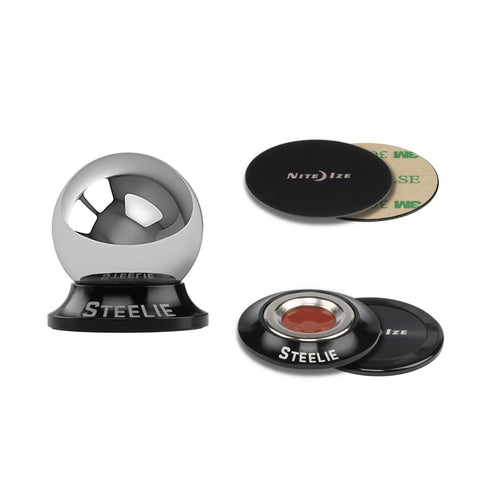 Orbiter Dash Kit Phone Mount With Exterior Plate Adhesive, 360 Degree Dashboard Docking, Magnet-Free Plate System components