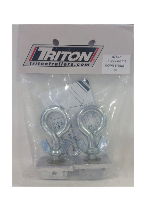 Eyebolt Quick Kit Two Pack With Four Eyebolts For Heavy Duty Lifting And Secure Anchoring Easy Quick Release Hardware For DIY Projects And Industrial Use Durable Steel Construction For Maximum Strength and Reliability, two eyebolts in package