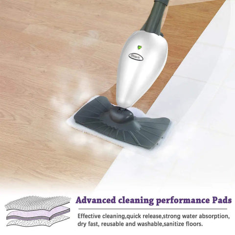 Six Pack Steam Mop Replacement Pads For Shark One Piece Velcro System Microfiber Cleaning Pads 12.8 By 7 Inches in use
