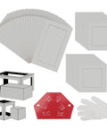 48 Piece Welding Practice Kit With Magnets For Beginners showing metal coupons, welding magnet, and gloves