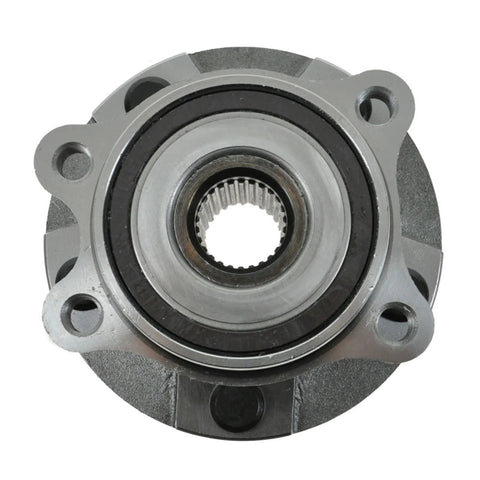 Front view of 4 Piece Front And Rear Wheel Bearing And Hub Assembly Set For 2012 2017 Toyota Prius V Direct Fit Replaces Worn Hubs