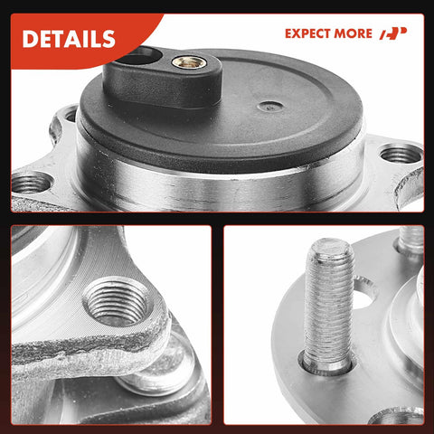 Rear Wheel Bearing And Hub Assembly For Mitsubishi Lancer 2008-2009 FWD 5-Lug Premium No-Fuss Drop-In Replacement details