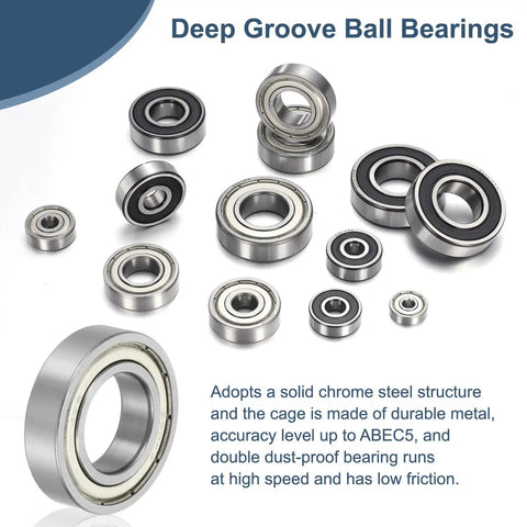 4 Pack Deep Groove Ball Bearings 6904ZZ 20x37x9mm Chrome Steel Shielded Bearings For Electric Motors Home Appliances Garden Equipment