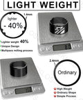 Comparison of weight between ordinary and 11 Piece Bike Headset Spacer Set with Aluminum Alloy and Carbon Fiber on scales