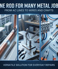 Low Temperature Welding Rods For Aluminum, Stainless Steel, And Iron, Pro Grade Easy Melt Repair demonstrating diverse metal use