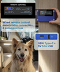 5000W Power Inverter With Pure Sine Wave Cleans 12V Battery Juice Into 120V Ac For Your Rig Adventures Solar Backup Must Have showing LCD remote control and USB ports.