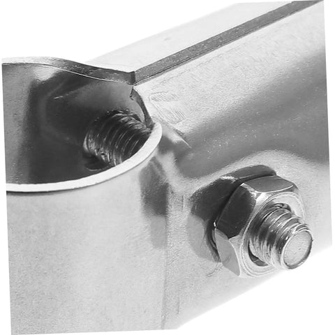 Stainless Steel T Clamp Set For Chain Link Fence Greenhouse Shelves End Rails Adjustable Tube Connectors Clips For Woodworking And Farm Use Versatile Outdoor DIY Hardware For Tight Bonding And Secure Fastening
