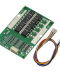 Solid 4S 12V LiFePO4 Battery Protection Board With Balanced Charging Slings Up To 800A Surges Like A Boss For Cars Motorcycles And Arduino Builds sets on a circuit board with wires.