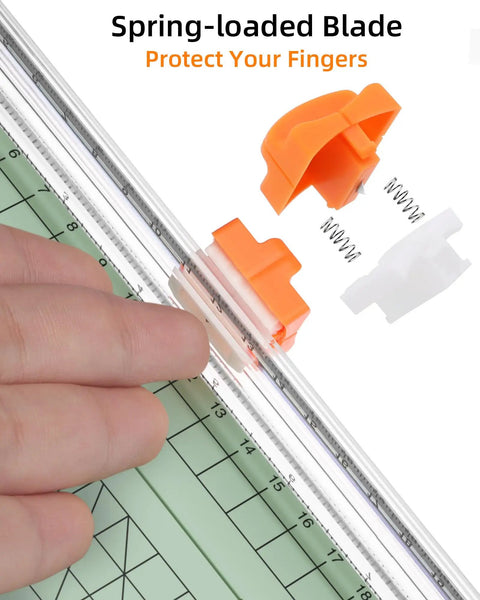 Straight Up Guillotine Paper Cutter For Crisp Precision Cuts On A3 A4 A5 Sheets And Photos With Legit Sharp Replaceable Blade And Sturdy Guide Ruler