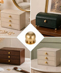 Real Deal Quality Top Shelf Solid Brass Mini Knobs One Half Inch Gold Drawer Pulls Four Pack With Screws on decorative cabinets.
