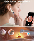 Person using Ultra Ear Wax Removal Kit With Camera Ear Scope 10MP Lens And 3X Magnification, viewing ear on phone screen