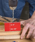 Pro Grade Setup Blocks Kit 16 Piece Precision Aluminum Height Gauge used with drill on wood for accurate cuts