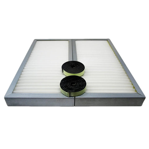 Replacement Air Filters For JDC 501 Dust Collector Pair, 99 Percent Efficient At Five Microns, Includes Two Filters, Metal Frame