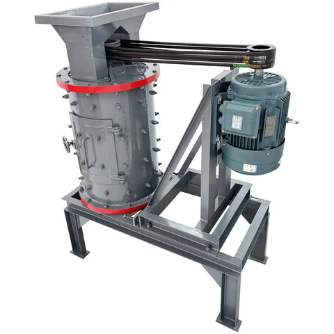 Beast Rock Crusher and Sand Making Machine for stone limestone shale and gypsum 1 to 5 TPH output 0 to 3mm discharge 220V 3-phase