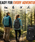 Hikers with Ultralight 18L Foldable Hiking Daypack For Travel Camping And Cycling Water Resistant Packable Backpack in forest