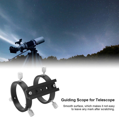 Rock Solid All Metal Telescope Guiding Scope Ring For 43-70mm Inner Diameter with Smooth Durable Screws under starry sky